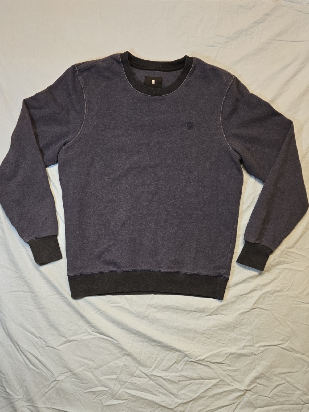 G-Star Raw Core R Sweatshirt Navy Blue Crewneck Pullover Sweater